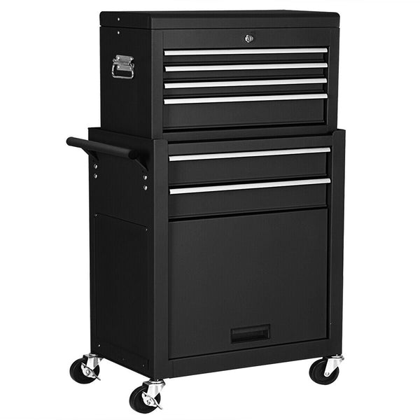DirectDeals Rolling Garage Tool Chest – Red or Black