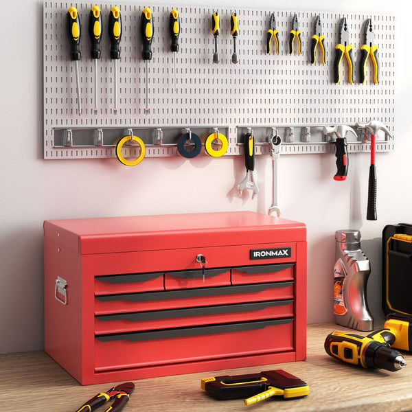 24-Inch Lockable 6-Drawer Tool Chest with Top Storage