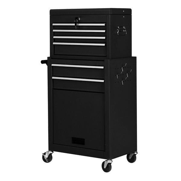 DirectDeals Rolling Garage Tool Chest – Red or Black