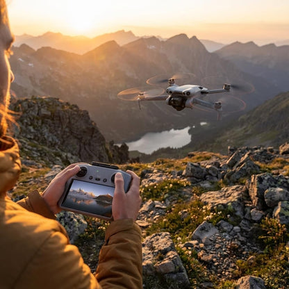 DJI Mini 5 Pro Drone RC2 Fly More Combo Lightweight Camera Aerial UAV Beginner Bundle | Extended Flight Smart Tracking Portable Photography Kit with 64GB Card + Landing Pad + More