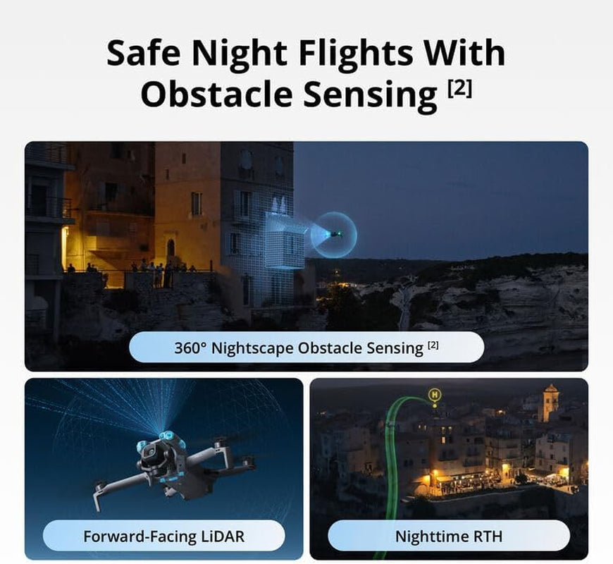 DJI Mini 5 Pro Drone RC2 Fly More Combo Lightweight Camera Aerial UAV Beginner Bundle | Extended Flight Smart Tracking Portable Photography Kit with 64GB Card + Landing Pad + More