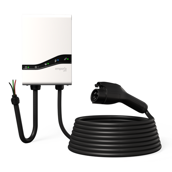 Emporia Pro EV Charger – Hardwired with J1772 Connector
