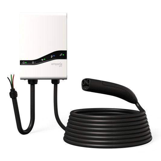 Emporia Pro EV Charger – Hardwired with NACS Connector