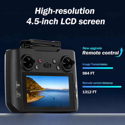 4K HD GPS Drone with 4.5-Inch Screen Remote Control