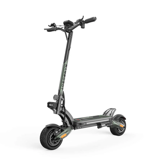Green NANROBOT D6+ MAX electric scooter shown from the front at an angle