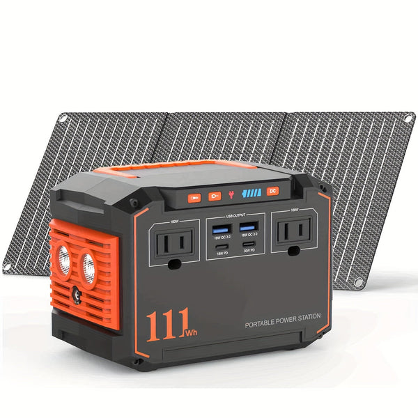 300W Portable Power Station & Foldable Solar Panel Bundles
